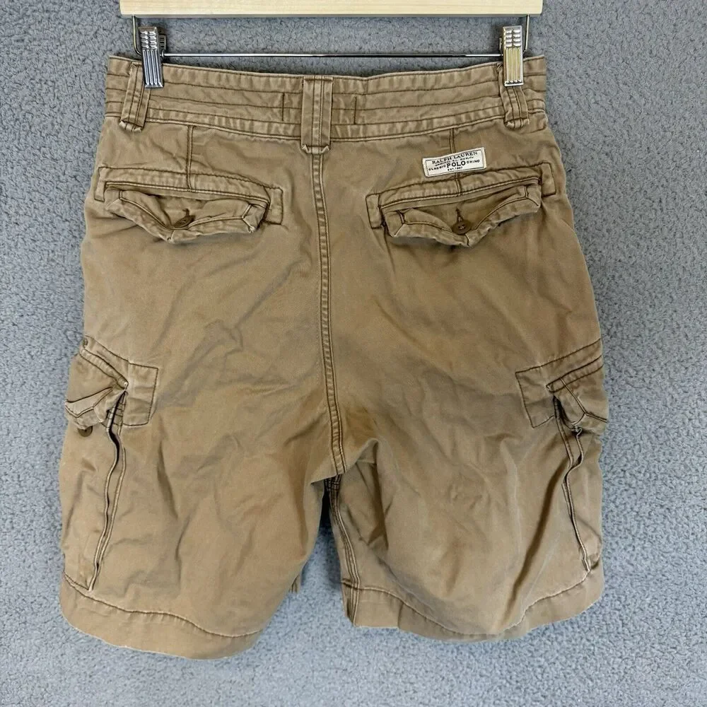 Polo Ralph Lauren Shorts Mens‎ 30 Beige Cargo Outdoors Casual Chino